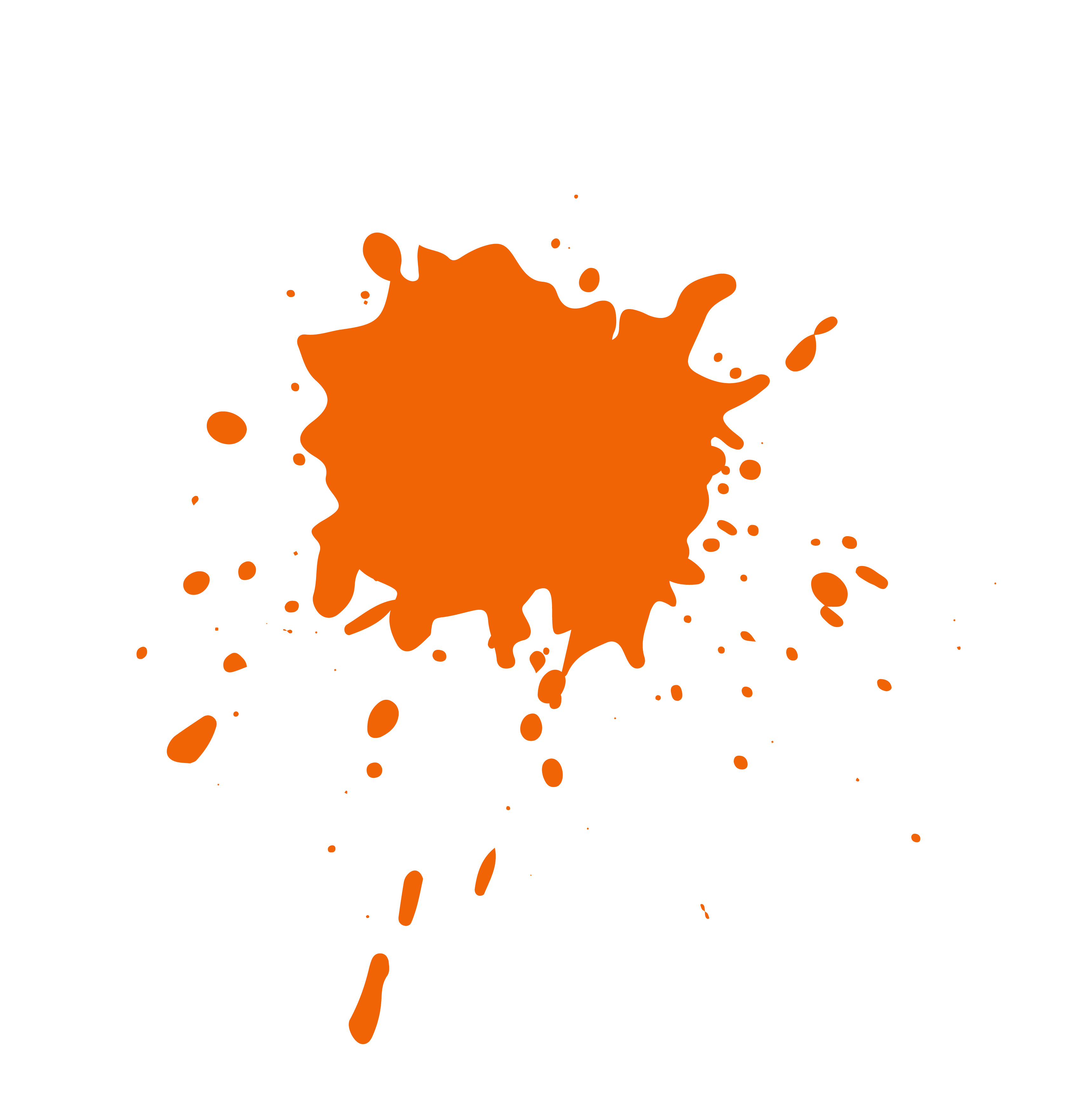 splash of color - orange